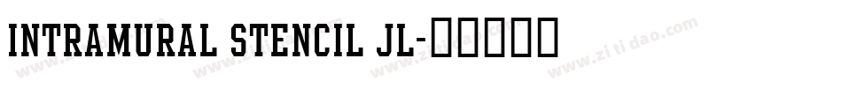 Intramural Stencil JL字体转换